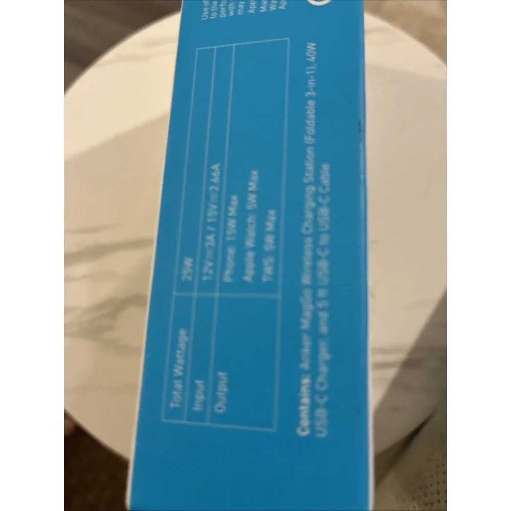 Anker - MagGo 3-in-1 Qi2 15W Wireless Charging Station - Black New Sealed Apple